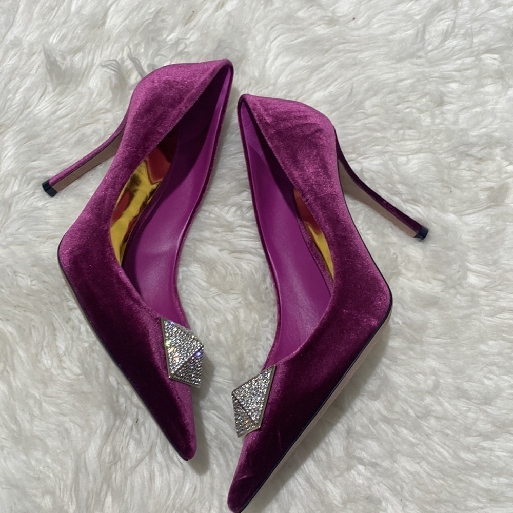 New Valentino Garavani stud pumps in rose violet size 41EU - Picture 10 of 11